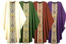 cores liturgicas casulas missa celebração