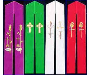cores liturgicas estolas missa celebração