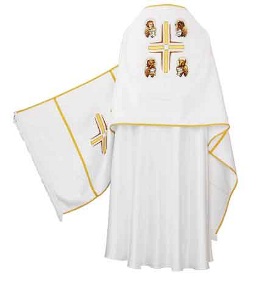 veu umeral missa sacerdote missa padre franciscano igreja catolica canto da paz vestes liturgicas